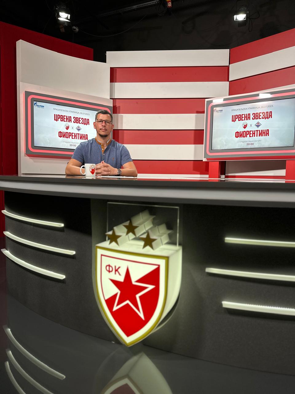 Gostovanje u TV emisiji uoči utakmice Crvena zvezda — Fiorentina